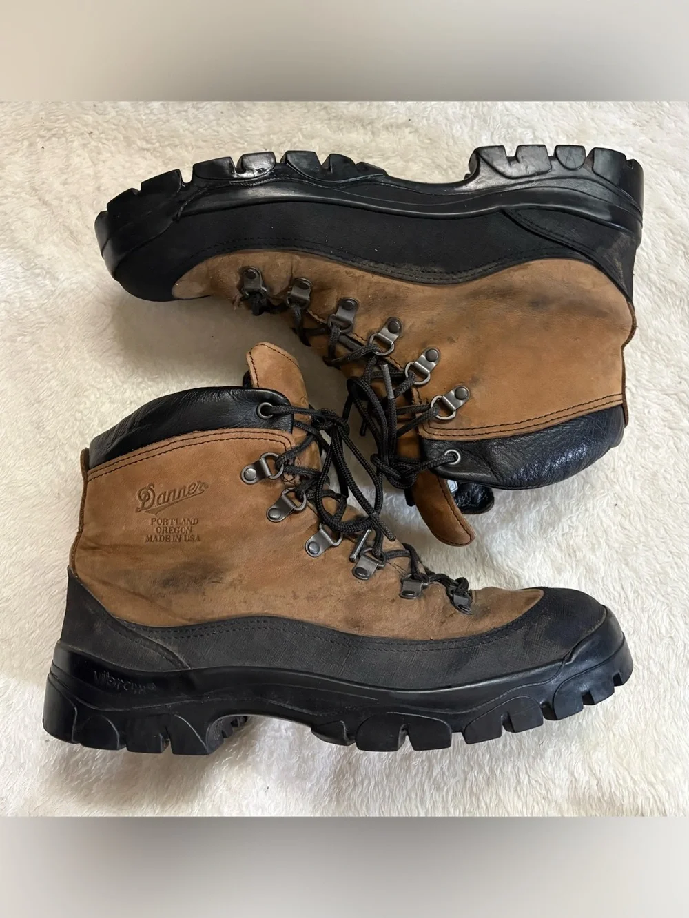 Men’s Danner Combat Hiker Work Hiking Boots 11 W Brown USA Made
